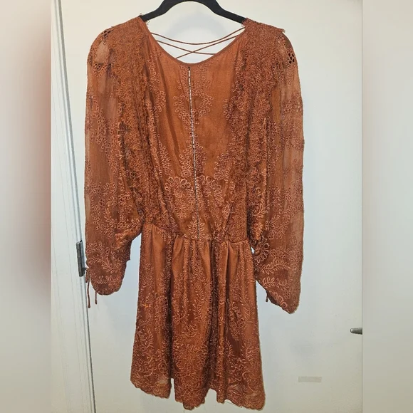 Zimmermann Alchemy Twine Embroidery Copper Dress Size 1 US 4-6 - Picture 5 of 15